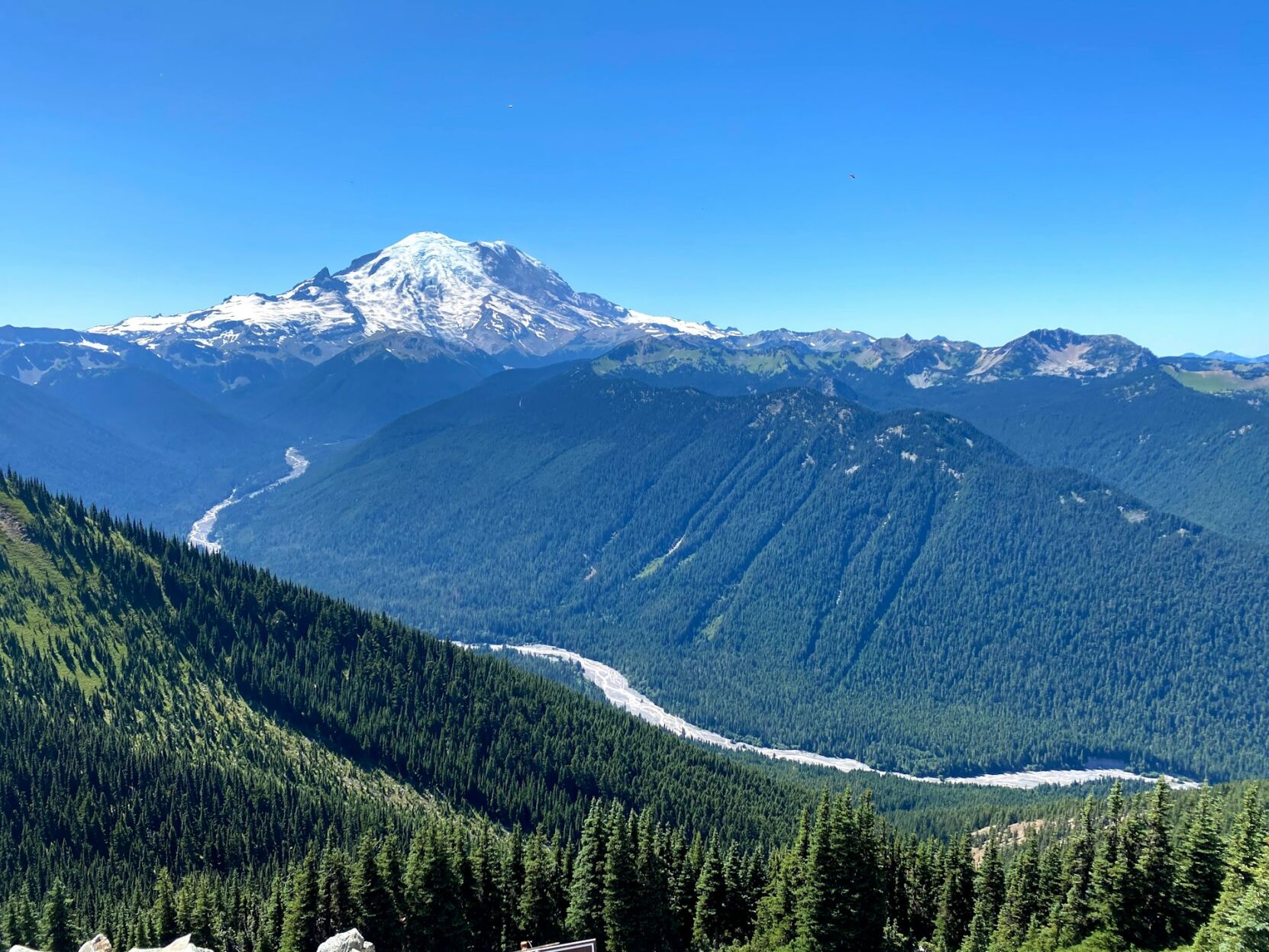 You can see beautiful Mt. Ranier from Tacoma, Washington